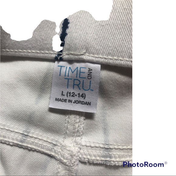 Time and Tru White /Blue Stripe Pants - Picture 3 of 4